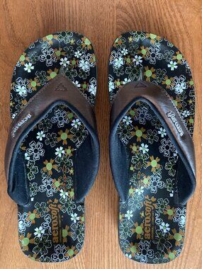 aerosoft Brown Cushion Arch Support Flip Flops for Women Size 39 (8)  Like New!